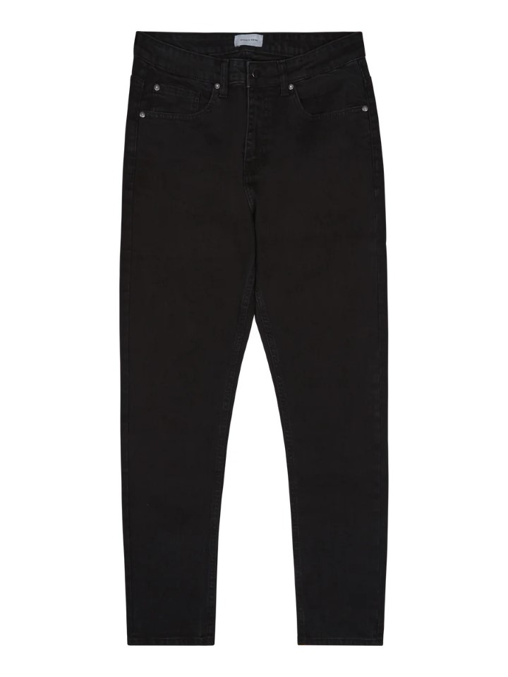 Fashion slim fit stretch jeans mens black